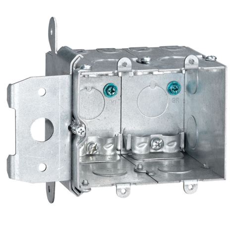 2 gang wiring box metal|2 gang adjustable electrical box.